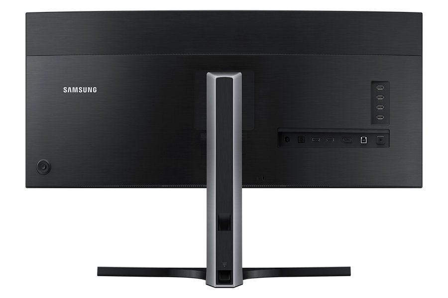 Rückansicht Samsung Curved Monitor 34"